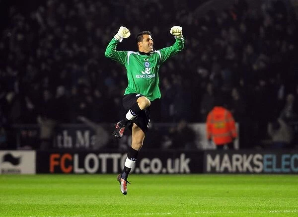 Leicester City's Ricardo Celebrates Opening Goal in Championship Match vs. Bristol City (February 18, 2011)