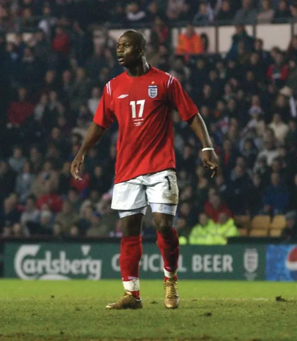 Framed Print : Leroy Lita in Action for England and Bristol City (04-05) Framed Print : Leroy Lita in Action for England and Bristol City (04-05)