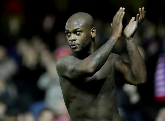 Framed Print : Leroy Lita's Euphoric Goal Celebration: A Championship Highlight at Ashton Gate (Bristol City vs. Middlesbrough, January 15, 2011) Framed Print : Leroy Lita's Euphoric Goal Celebration: A Championship Highlight at Ashton Gate (Bristol City vs. Middlesbrough, January 15, 2011)