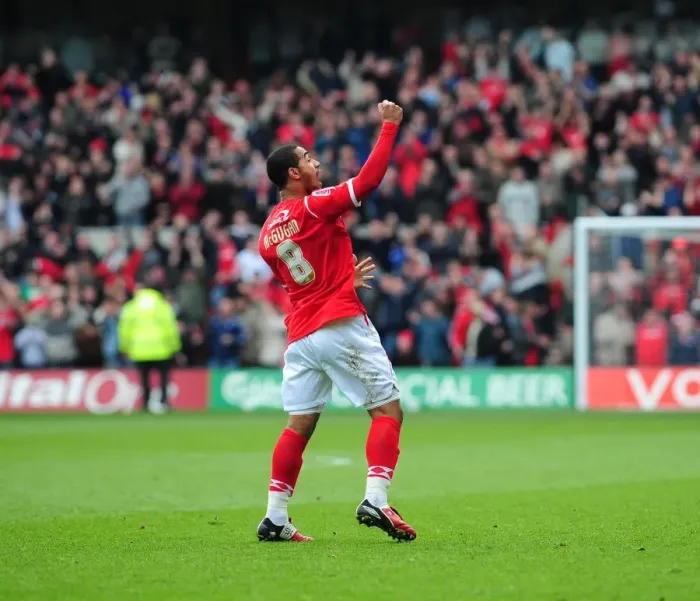 Framed Print : Lewis McGugan celebrates forests winner Framed Print : Lewis McGugan celebrates forests winner