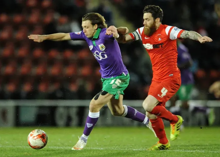 Framed Print : Leyton Orient's Romain Vincelot Stops Luke Freeman of Bristol City in Sky Bet League One Clash Framed Print : Leyton Orient's Romain Vincelot Stops Luke Freeman of Bristol City in Sky Bet League One Clash