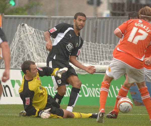 Liam Fontaine in Action for Bristol City Against Blackpool