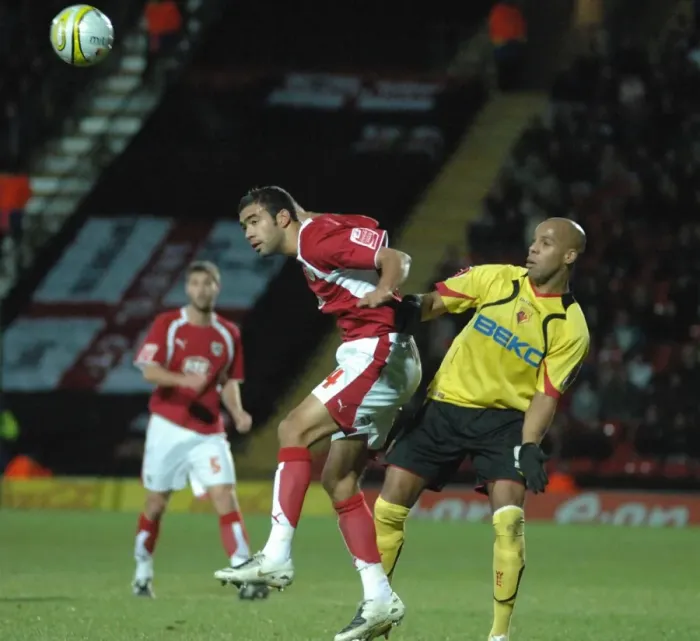 Framed Print : Liam Fontaine in Action: Watford vs. Bristol City - A Football Battle Framed Print : Liam Fontaine in Action: Watford vs. Bristol City - A Football Battle
