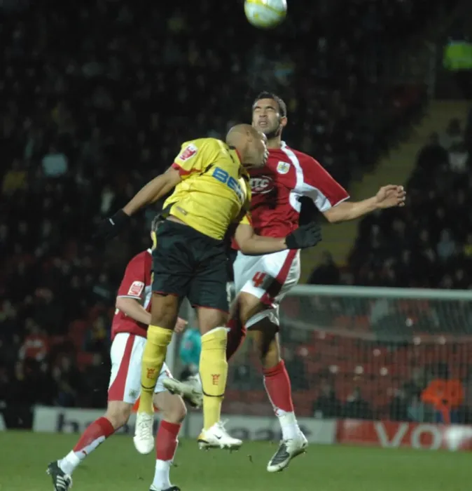 Framed Print : Liam Fontaine in Action: Watford vs. Bristol City Framed Print : Liam Fontaine in Action: Watford vs. Bristol City