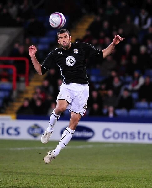 Liam Fontaine of Bristol City in Action at Crystal Palace, Championship Clash, Selhurst Park Stadium, March 9, 2010