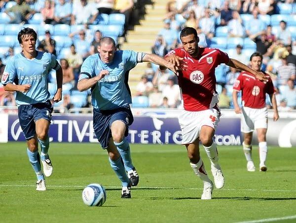 Liam Fontaine gets away from Coventry`s Stephen