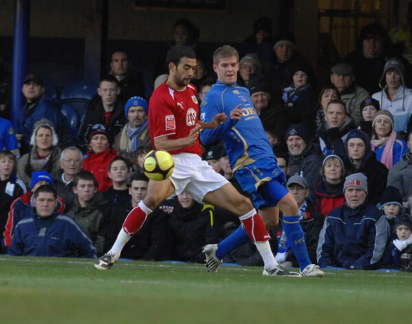 Liam Fontaine tussles with Martin Cranie