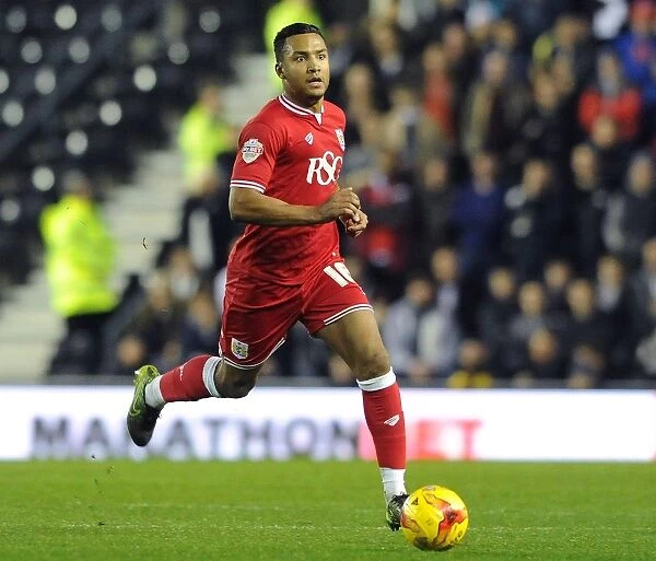 Liam Moore of Bristol City in Action Against Derby County, 2015