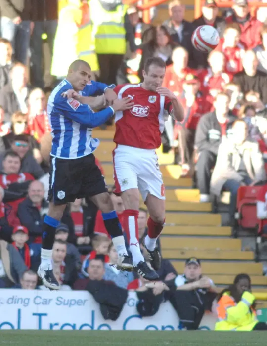 Framed Print : Louis Carey in Action for Bristol City Against Sheffield Wednesday
