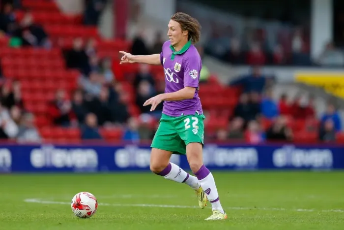 Framed Print : Luke Ayling in Action: Barnsley vs. Bristol City, October 2014