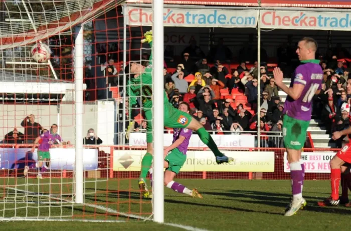 Framed Print : Luke Ayling Scores Game-Winning Goal for Bristol City against Crawley Town, March 2015