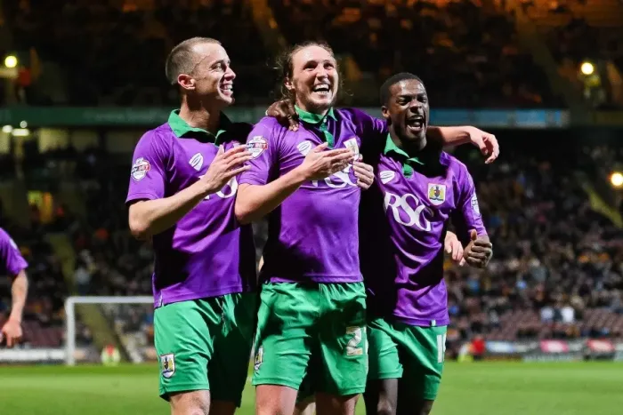 Framed Print : Luke Ayling's Triple Strike: 3-0 Lead for Promotion-Bound Bristol City (Sky Bet League One) Framed Print : Luke Ayling's Triple Strike: 3-0 Lead for Promotion-Bound Bristol City (Sky Bet League One)