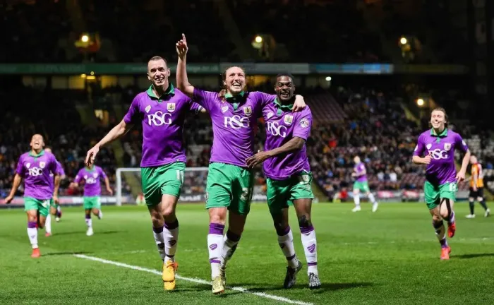 Framed Print : Luke Ayling's Triple Threat: Bristol City's 3-0 Lead Against Bradford City in Promotion Battle Framed Print : Luke Ayling's Triple Threat: Bristol City's 3-0 Lead Against Bradford City in Promotion Battle