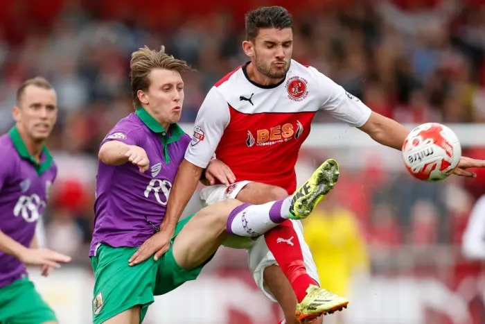 Framed Print : Luke Freeman in Action: Fleetwood Town vs. Bristol City (2014) Framed Print : Luke Freeman in Action: Fleetwood Town vs. Bristol City (2014)