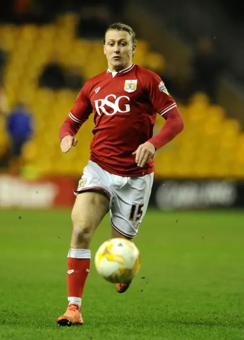 Framed Print : Luke Freeman of Bristol City in Action against Wolves at Molineux Stadium, 2016
