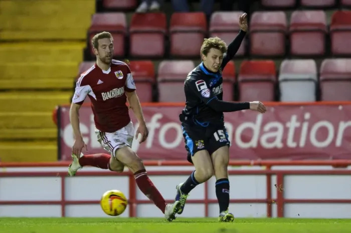 Framed Print : Luke Freeman Crosses Against Bristol City, Sky Bet League One, 2013 Framed Print : Luke Freeman Crosses Against Bristol City, Sky Bet League One, 2013
