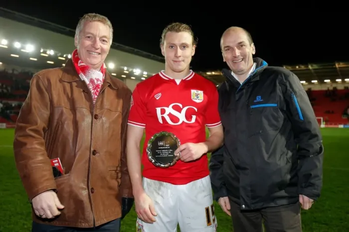 Framed Print : Luke Freeman Receives Man of the Match Award vs. Brighton & Hove Albion, 2016