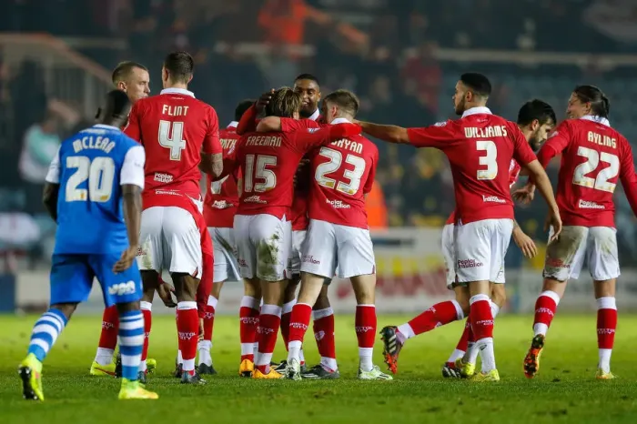 Framed Print : Luke Freeman's Brace: Bristol City Leads 3-0 over Peterborough United Framed Print : Luke Freeman's Brace: Bristol City Leads 3-0 over Peterborough United