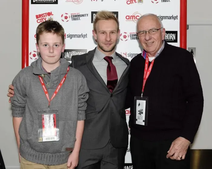 Framed Print : Man of the Match Presentations: Bristol City FC vs. Gillingham (01 / 03 / 2014)