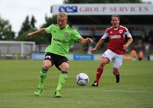 Marcus Kelly in Action: Forest Green Rovers vs. Bristol City Preseason Football Match, 2013