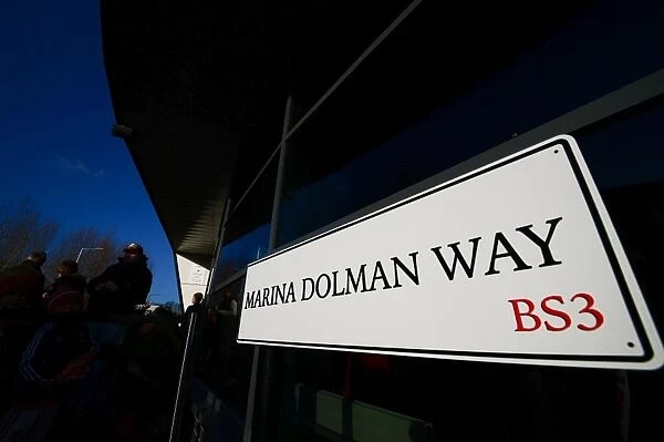 Marina Dolman Unveils The Marina Dolman Way at Ashton Gate: Bristol City v Reading, 2017