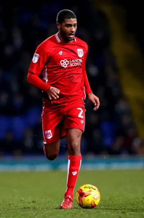 Framed Print : Mark Little of Bristol City in Action Against Ipswich Town, Portman Road, December 2016