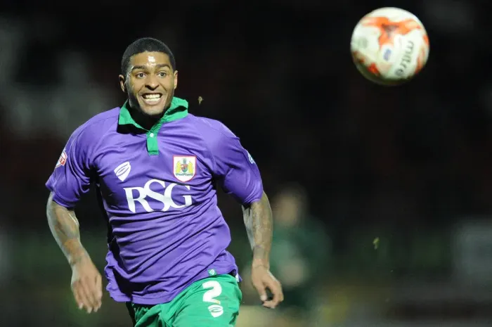 Framed Print : Mark Little of Bristol City in Action Against Leyton Orient at Brisbane Road, 03.03.2015