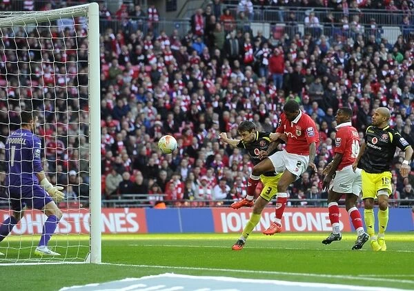 Mark Little Scores the Winning Goal: Bristol City's Johnstone's Paint Trophy Victory at Wembley