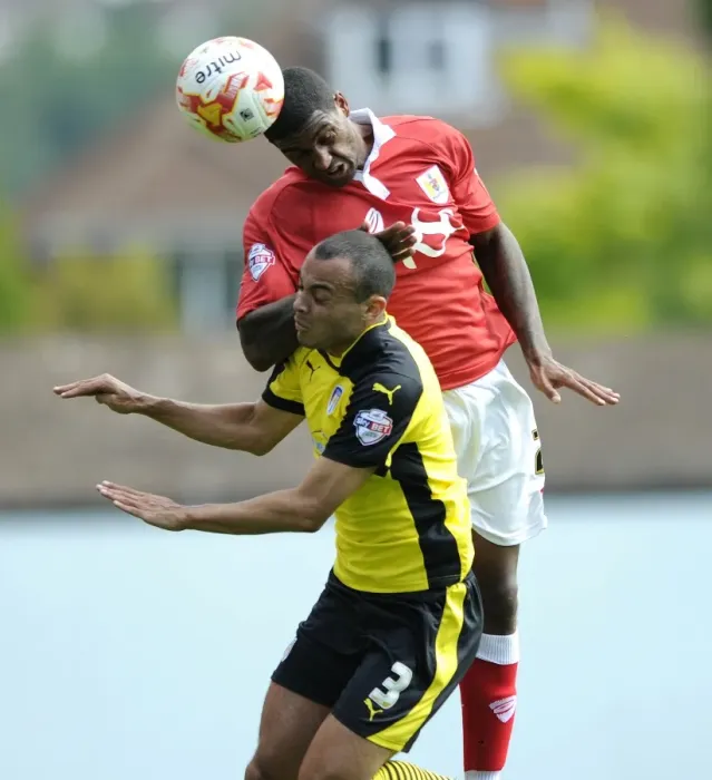 Framed Print : Mark Little vs Ben Gordon: Intense Battle for the Ball - Bristol City vs Colchester United, Sky Bet League One Framed Print : Mark Little vs Ben Gordon: Intense Battle for the Ball - Bristol City vs Colchester United, Sky Bet League One