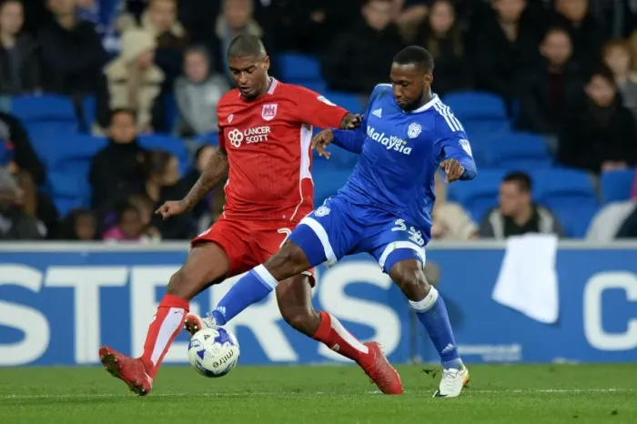 Framed Print : Mark Little vs. Junior Hoilett: Intense Rivalry at Cardiff City Stadium (Cardiff City v Bristol City, Sky Bet Championship) Framed Print : Mark Little vs. Junior Hoilett: Intense Rivalry at Cardiff City Stadium (Cardiff City v Bristol City, Sky Bet Championship)