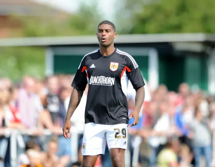 Framed Print : Mark Little's Bristol City Debut: Portishead Town vs. Bristol City, July 5, 2014