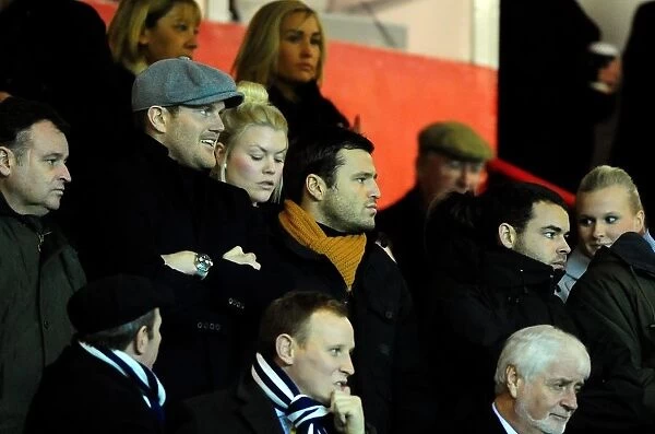 Mark Wright Watches Brother Josh Wright in Championship Match: Bristol City vs. Millwall (03 / 01 / 2012)