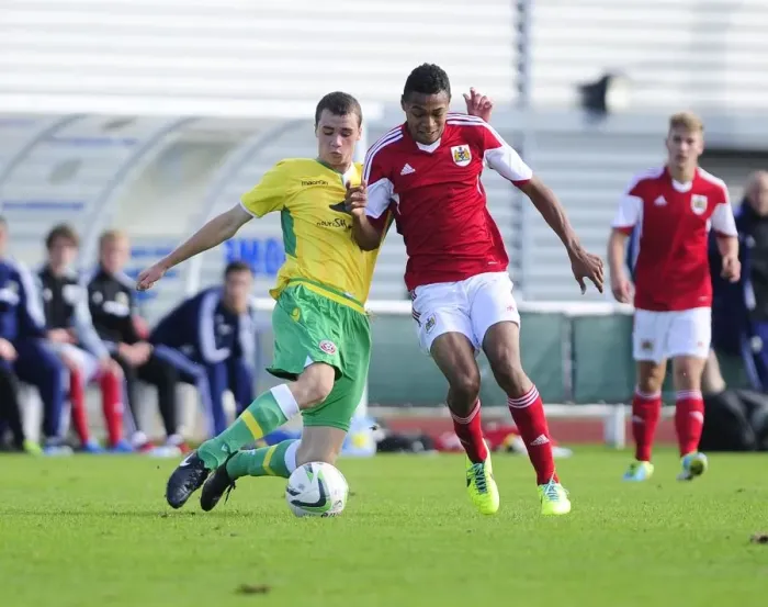 Framed Print : Marley Bishop in Action: Bristol City U18s vs. Sheffield United Framed Print : Marley Bishop in Action: Bristol City U18s vs. Sheffield United