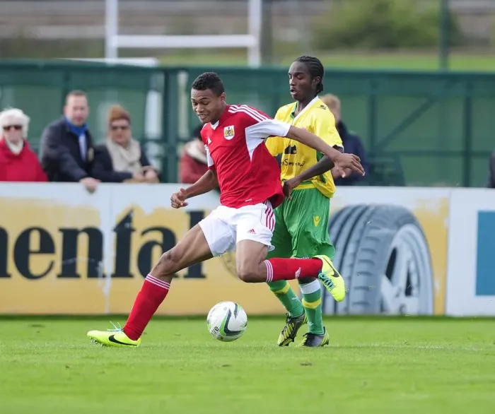 Framed Print : Marley Bishop in Action: Bristol City U18s vs. Sheffield United Framed Print : Marley Bishop in Action: Bristol City U18s vs. Sheffield United