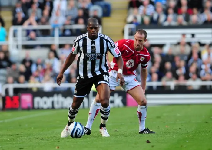 Framed Print : Marlon Harewood vs. Louis Carey: Clash at St. James Park
