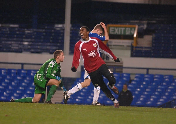 Marlon Jackson in Action: Everton U18s vs. Bristol City U18s
