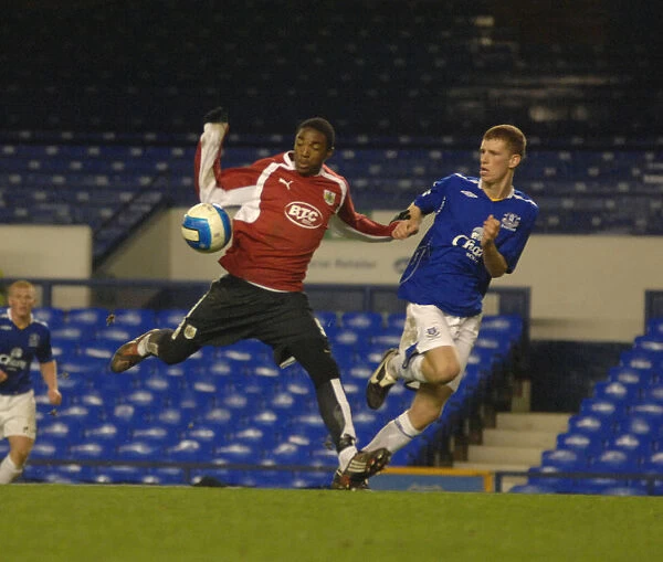 Marlon Jackson in Action: Everton U18s vs. Bristol City U18s