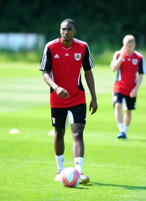 Framed Print : Marlon Jackson in Focus: Pre-season Training with Bristol City FC Framed Print : Marlon Jackson in Focus: Pre-season Training with Bristol City FC