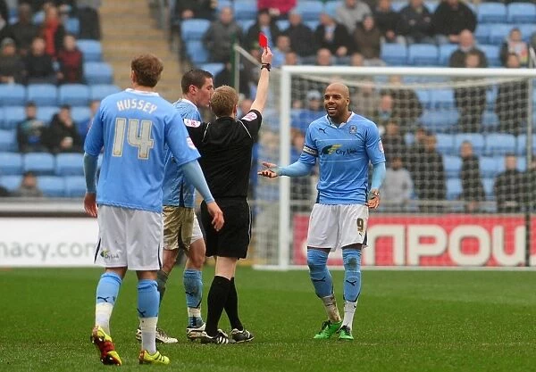 Marlon King's Red Card: Coventry City vs. Bristol City, Championship Clash at Ricoh Arena (05 / 03 / 2011)