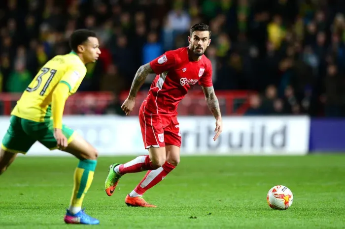 Framed Print : Marlon Pack in Action: Bristol City vs. Norwich City, Sky Bet Championship, Ashton Gate Framed Print : Marlon Pack in Action: Bristol City vs. Norwich City, Sky Bet Championship, Ashton Gate