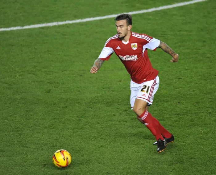 Framed Print : Marlon Pack in Action: Bristol City vs. Crawley Town, Sky Bet League One, 2013 Framed Print : Marlon Pack in Action: Bristol City vs. Crawley Town, Sky Bet League One, 2013
