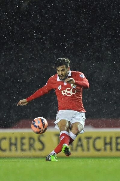 Marlon Pack in Action: FA Cup Third Round Replay - Bristol City vs Doncaster Rovers at Ashton Gate Stadium
