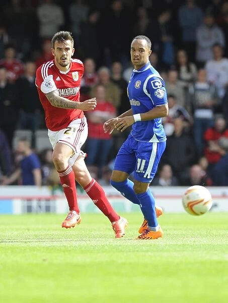 Marlon Pack in Action: A Football Moment from Bristol City vs Crewe, Sky Bet League One, 2014