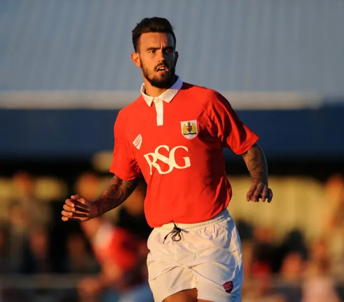 Framed Print : Marlon Pack in Action: Weston Super Mare vs. Bristol City (2014) - Pre-Season Friendly Framed Print : Marlon Pack in Action: Weston Super Mare vs. Bristol City (2014) - Pre-Season Friendly