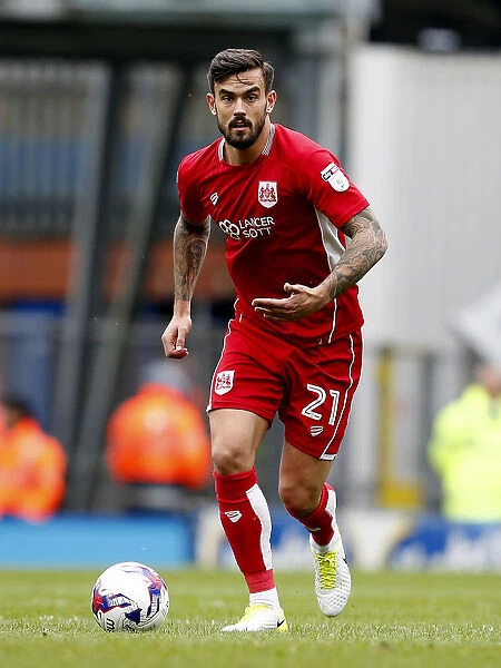 Marlon Pack of Bristol City in Action Against Blackburn Rovers, Sky Bet Championship, 2017
