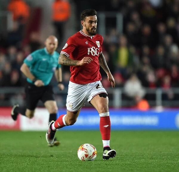 Marlon Pack of Bristol City in Action Against Derby County, 2016 Sky Bet Championship Match at Ashton Gate Stadium