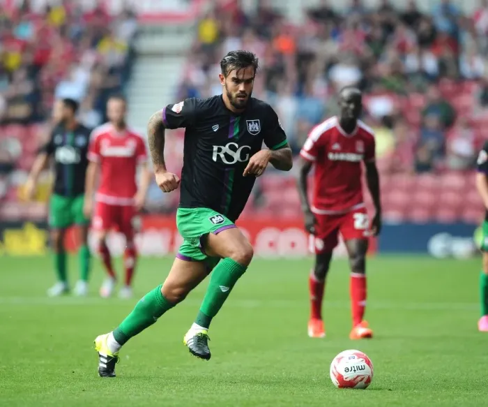 Framed Print : Marlon Pack of Bristol City in Action at Middlesbrough's Riverside Stadium, Sky Bet Championship (22 / 08 / 2015) Framed Print : Marlon Pack of Bristol City in Action at Middlesbrough's Riverside Stadium, Sky Bet Championship (22 / 08 / 2015)