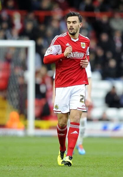 Marlon Pack of Bristol City in Action Against MK Dons, Sky Bet League One, Ashton Gate, January 2014