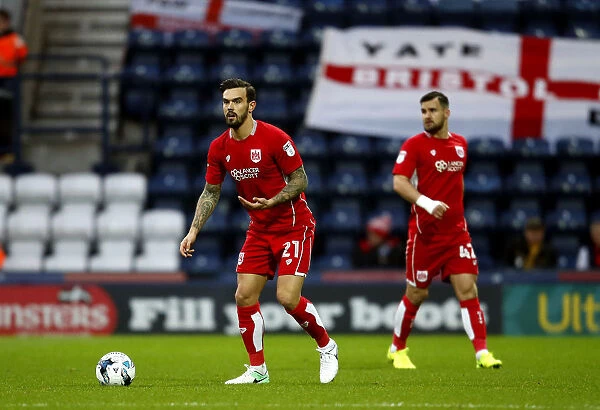 Marlon Pack of Bristol City in Action Against Preston North End, Sky Bet Championship, 2017