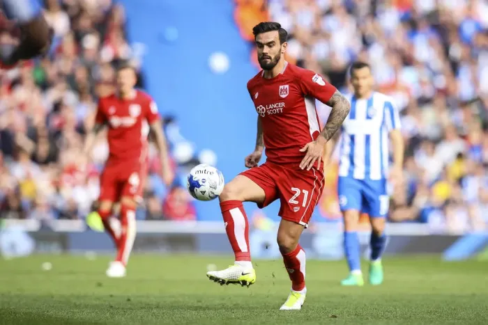 Framed Print : Marlon Pack in Control: Brighton & Hove Albion vs. Bristol City, Sky Bet Championship (2017) Framed Print : Marlon Pack in Control: Brighton & Hove Albion vs. Bristol City, Sky Bet Championship (2017)